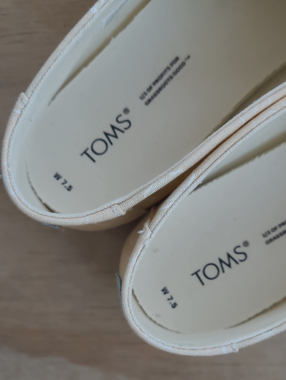 Toms Women's Seafoam Green Ombre Shell Print Classic Alpargatas - Picture 6 of 9